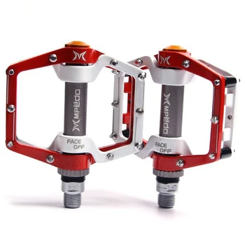 

Bicycle Pedals Mountain Bike Anti-Skid Pedals Aluminum Alloy Pedals Bicycle Bearings Pedals Ultra-Light Bicycle Pedals Red+White