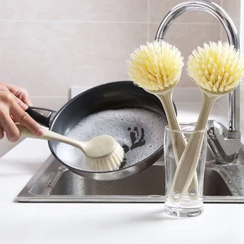 

Pot Brush Wash Pot Useful Product Dish Brush Does Not Damage Pot Oil-free with Handle Long Handle Pot Brush Sub-Wipe Pot Kitchen