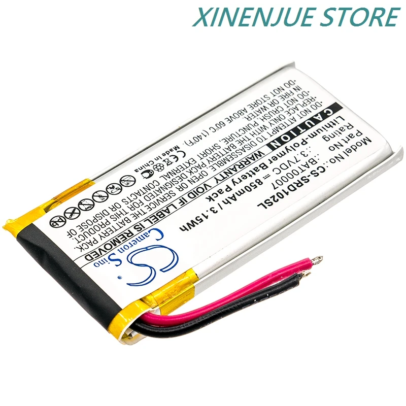 Batteria Ricambio Per Cuffie Cardo Scala Rider Q1 Q3 - 3.7V 450mAh