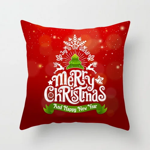 Красный Санта Клаус наволочка Рождественская наволочка для подушки красный отдых новогодние наволочки протектор poduszki 45x45 - Цвет: TPR081 (37)