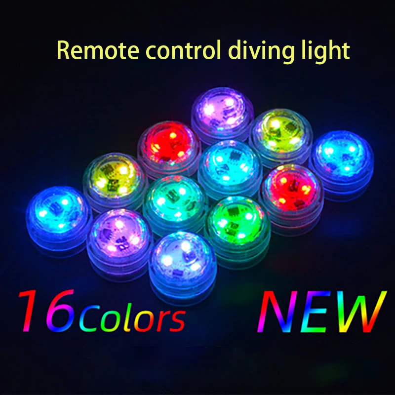 Waterproof Battery Operated Multi Color Submersible LED Underwater Light For Fish Tank Pond Swimming Pool Wedding Party Decor best underwater boat lights