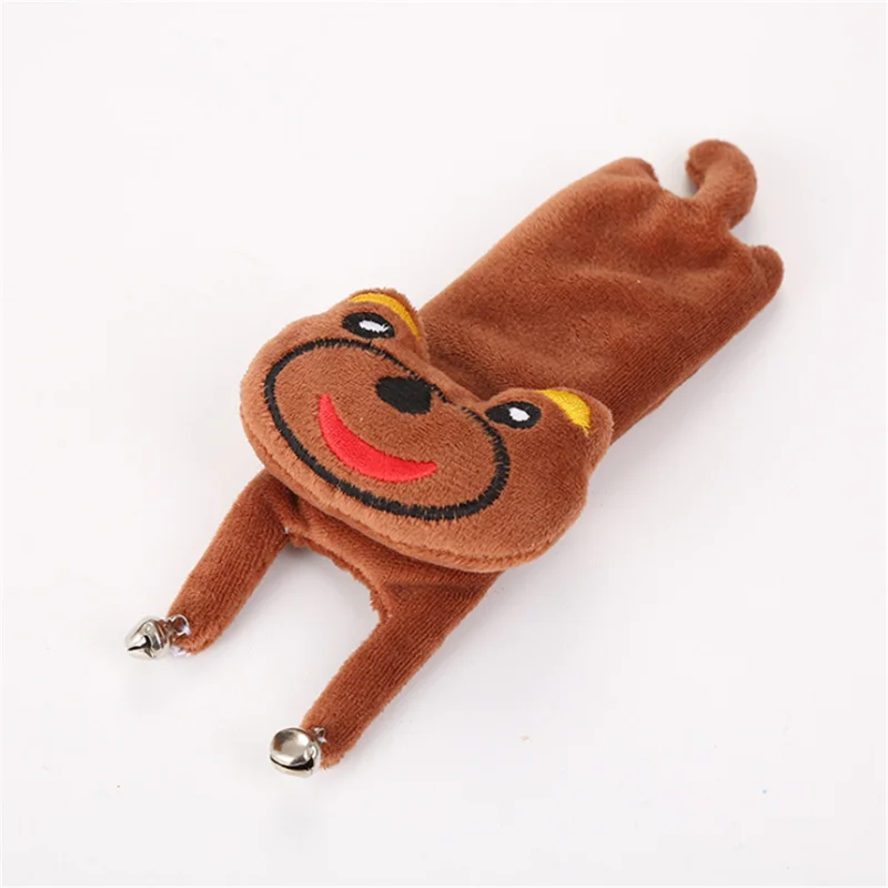 Bear Игрушка для домашних животных, милая кошка, кролик, маленький медведь, кошка, плюшевая игрушка с колокольчиком мультяшный колокол, игрушка для кошек - Цвет: Bear
