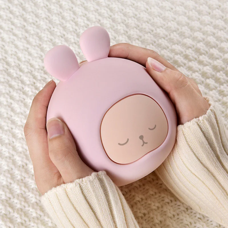 Mini Small Cartoon Portable Hot Water Bag Water Injection Storage Bag Hand Warm Water Bottle Cute Silicone Hot Water Bottles Hea