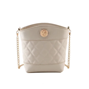 

Summer small bag 2020 new shoulder chain messenger bucket bag leather Handbags for Women's new hit Female handbags