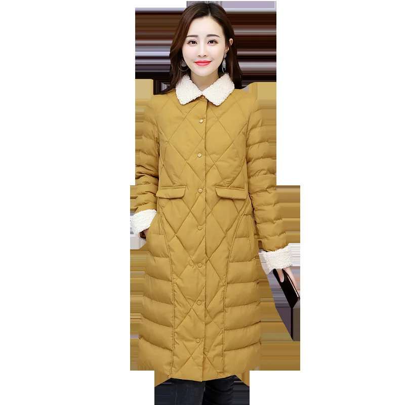 

Cotton-padded Clothes/Cotton Coat Zipper 2018 Winter Long Sleeve Mid-length Fashion Convention Solid Color Casual Fashion