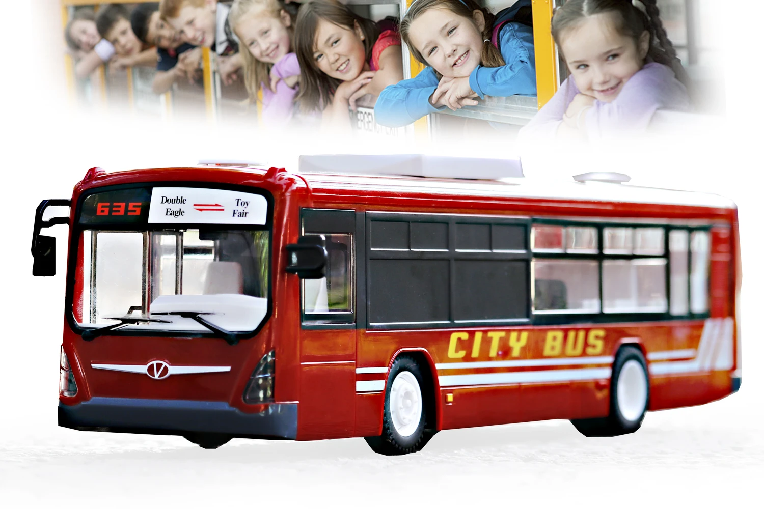 Remote control City School Bus Transport Toys Cars One-button Auto Opening Doors Headlight Taillight w/ Sound for Kids 6+ 5