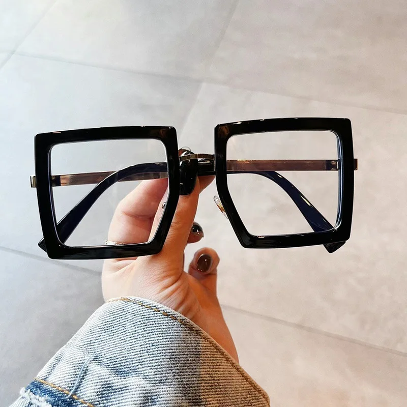 OEC-MANAGEMENT CPO Vintage Optische Platz Gläser Rahmen Frauen Männer Mode Transparent Brillen Weibliche Klare Linse Übergroßen Brillen O1248 – Detail 1