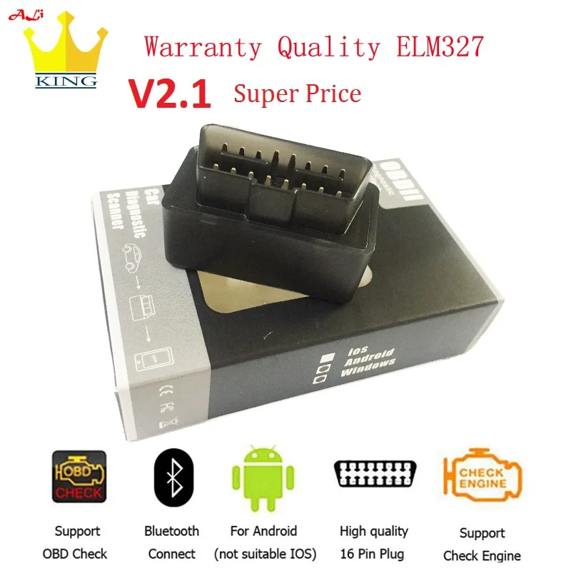 

2022 Super Mini ELM 327 OBD Scanner Bluetooth elm327 V2.1 OBD2 Car Scan Tool ELM-327 Code Reader Car Diagnostic tool free ship