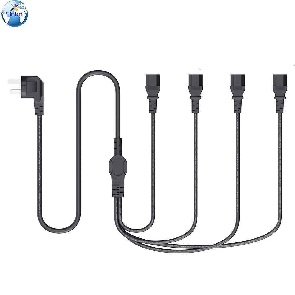 

QianLi New Release Power Cable Power 4 in 1 Extension Cord Universal For 936 Soldering Station Computer Laptop Power Cord