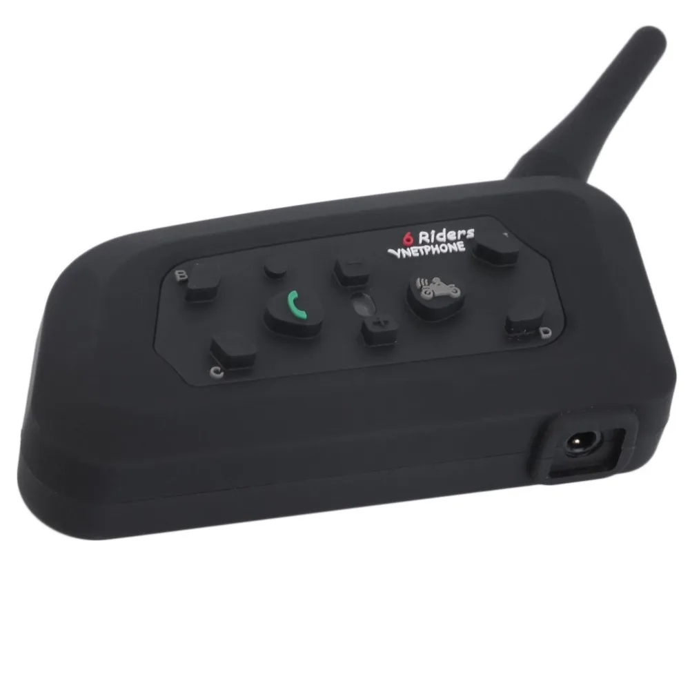 V6 мотоциклетный Bluetooth шлем домофон гарнитура 1200 м мотоцикл беспроводной BT домофон для 6 всадников Intercomunicador