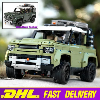 

MOC Technic Series New Guardian Off-road Vehicle Compatible With Land Car Rover Defender Model Building Blocks Kids SUV Toys