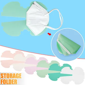 

2020 New Silicone Mask Storage Clip Box Student Portable Bag Sorting Dustproof Temporary Storage Folder Mask For Face Fashion
