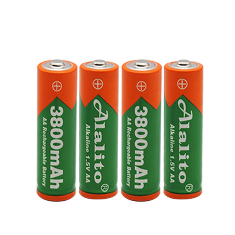 Новая батарея AA 3800 1,5 v перезаряжаемая батарея AA 3000mAh Щелочная v аккумуляторная батарея для часов игрушки батареи камеры