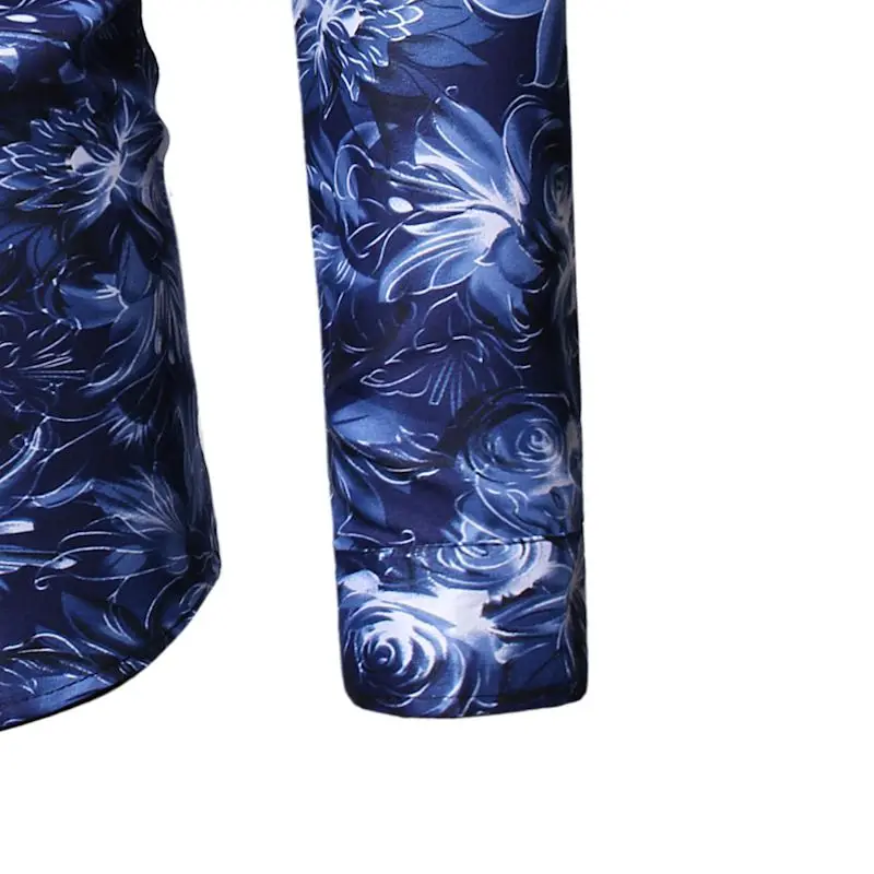 Top men shirt men men s shirts fashion casual shirts printed shirts men s lapel shirts 5