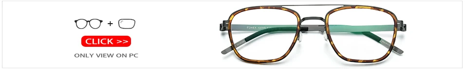FONEX очки из ацетатного сплава, мужские винтажные квадратные очки для близорукости, оправы для очков, женские очки без винтов по рецепту, 98628