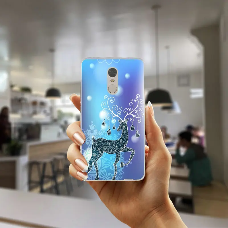 Picture 1 Силиконовая форма для Xiaomi mi 3 4 4i 4C 5 5S 5X6 6X8 9 SE A1 A2 Max 2 3 mi x 2 Plus Мягкий ТПУ милые Чехлы для телефона с изображением "Рождественский северный олень" - Цвет: Picture 1
