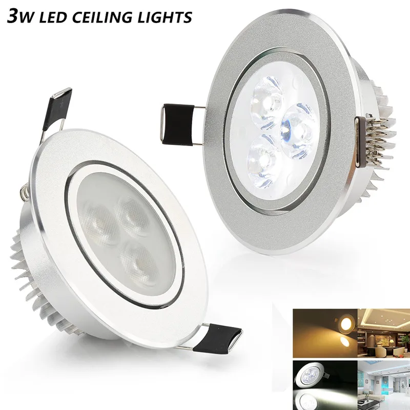 

10Pcs/lot LED Downlight Recessed SOPT AC85V-265V LED Ceiling Downlight Dimmable Led Downlight LED Spot Light Hot Sale Low Price
