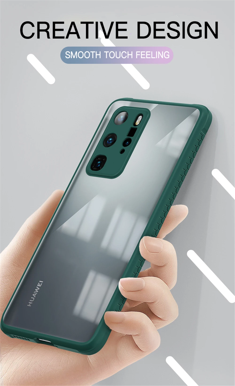 Shockproof Clear Phone Case For Huawei P30 P40 Mate 30 Pro Lite Nova 6 7 7i SE 5T Y7P Original Acrylic Transparent Soft Bumper