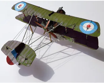 

1:33 British Airco DH.2 single-seat biplane fighter paper model handicraft DIY military collection