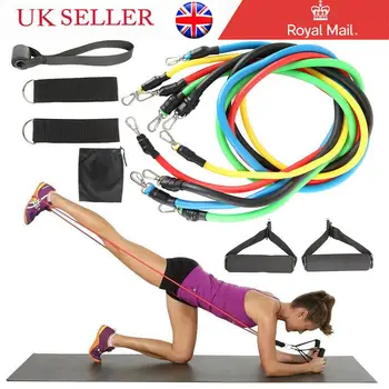 

11pcs Resistance Bands Set Expander Yoga Exercise Fitness Rubber Tubes Band Stretch Training Home Gyms Workout Elastic Pull Rope