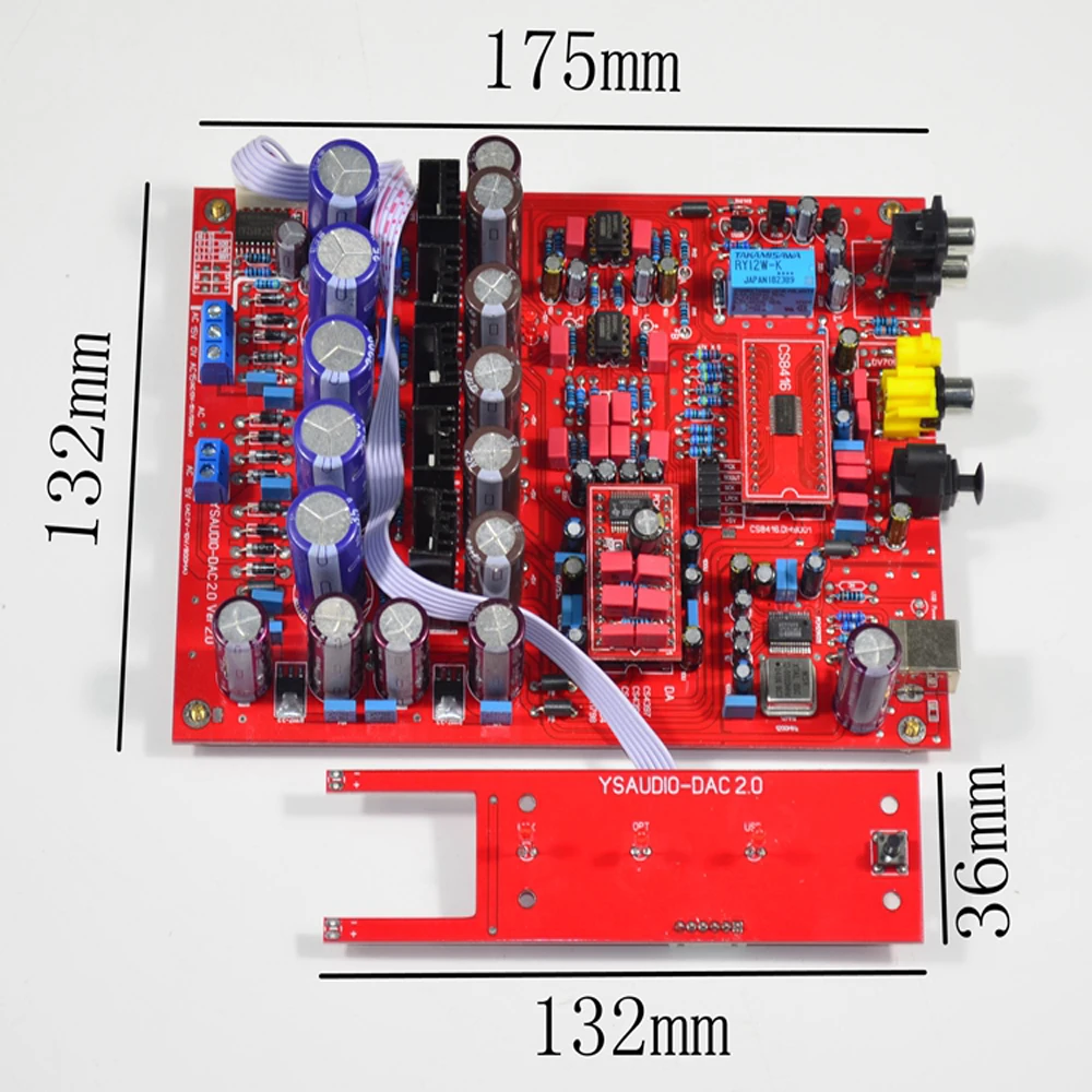 PCM1794 PCM1798 audio decoder board AC dual 15V + 9V HiFi high quality optical fiber coaxial USB input soft control