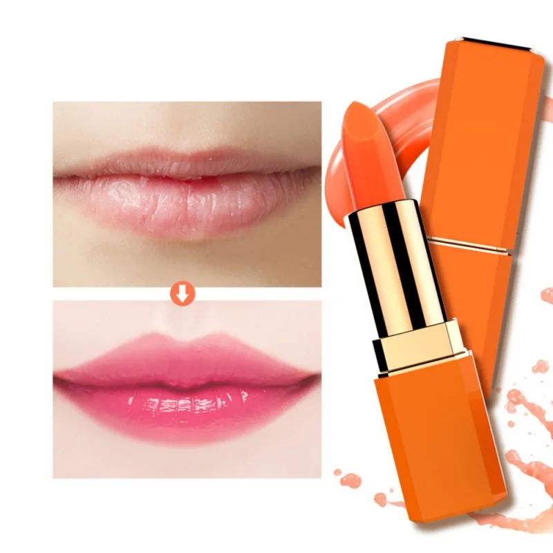 Warm color moisturizing waterproof blood orange temperature change lipstick Warm color moisturizing waterproof blood orange temperature change lipstick