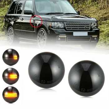 

Yellow Turn Signal Lights For Land Rover Range L322 2002-2012 3528SMD Accessories Smoke Side