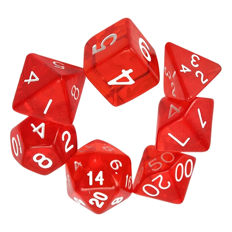 7-кости Двусторонняя D4 D6 D8 D10 D12 D20 MTG магия сбор D