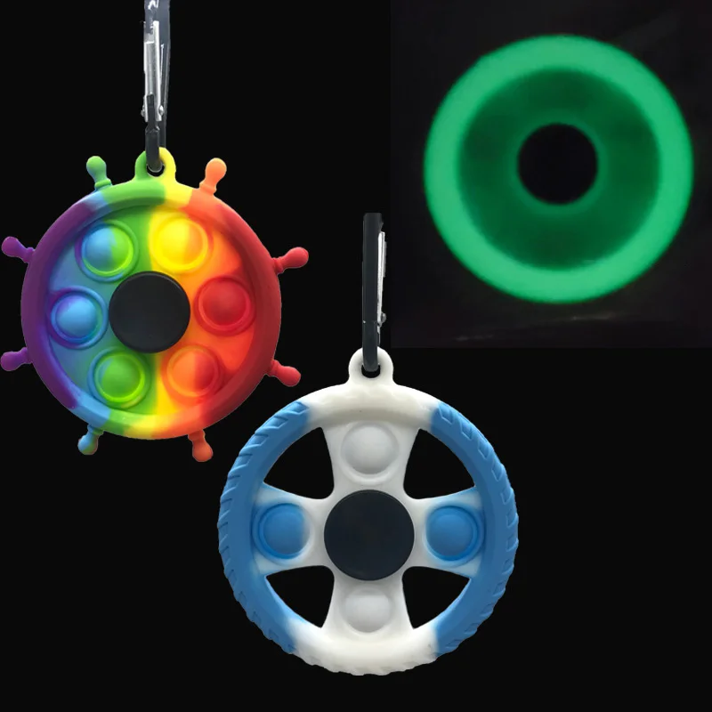 Fidget mano Spinner round per adulti e bambini anti stress toy giocattoli 