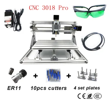 

DIY mini cnc router 3018 PRO without laser head CNC engraving machine Pcb Milling Machine