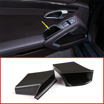 

ABS plastic Car Inner Door Storage Box Glove Armrest Box Car Styling For Porsche 911/718 2016-2019 Accessories