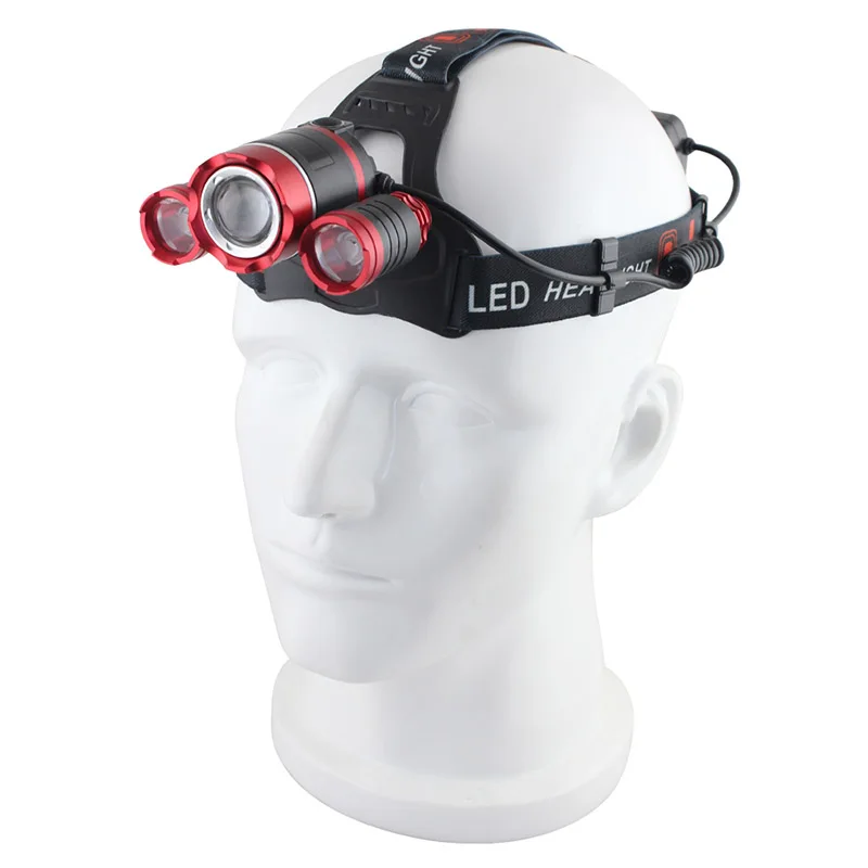 Litwod Z202303 перезаряжаемый XM-L T6 3 светодиодный налобный светильник лампа для рыбалки охотничий фонарь Головной фонарь вспышка светильник