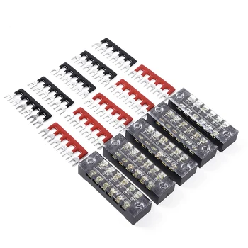 

6Points Screw Terminal Blocks Auto Marine Terminal Block Set 15A 600V Practical
