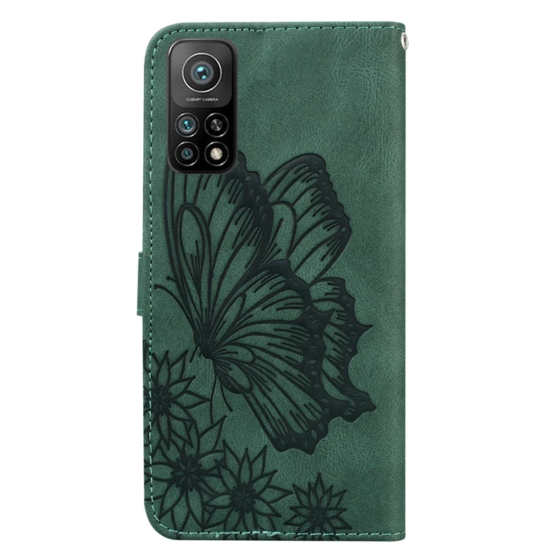 New Retro Embossed Big Butterfly Pattern For Xiaomi Mi 10T Pro 5G For Xiaomi Mi 10T Lite Wallet Case Cover best flip cover for xiaomi