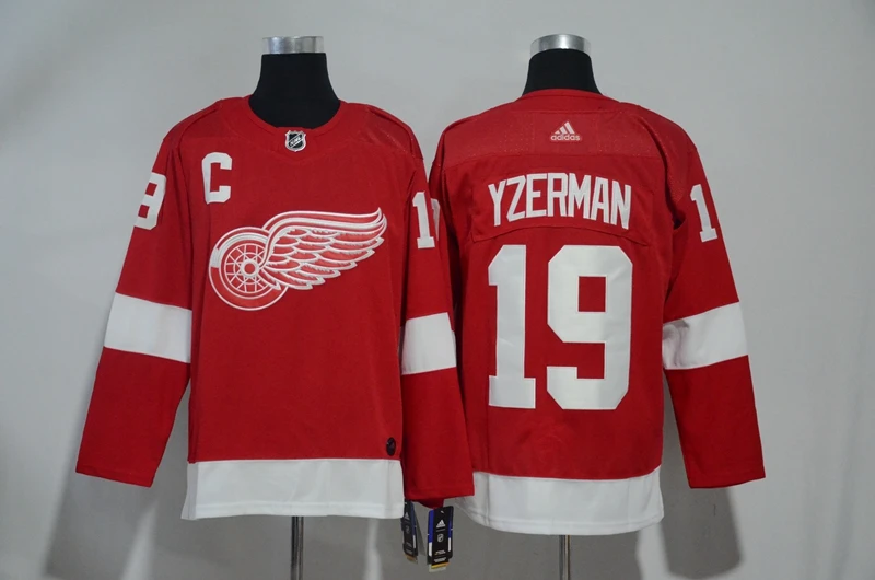 For Men Сшитые Детройт мужские взрослые#71 Dylan Larkin 9 Howe 19 Yzerman Джерси - Цвет: For Men