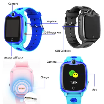 

IP67 Waterproof Digital Children Wristwatch SOS Call Kid Smart Locator Anti Loss Monitor