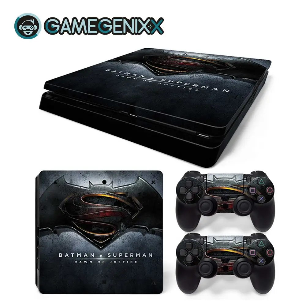 Superman Защитная Наклейка GAMEGENIXX для PS4 Slim консоли и 2 контроллеров-Супермен - Цвет: Superman