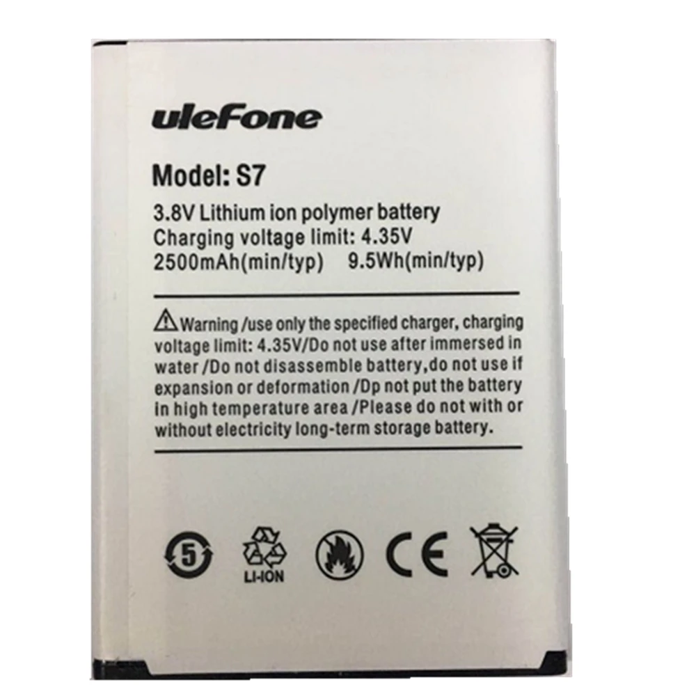 Мобильный телефон Ulefone S7 аккумулятор 2500 мАч 5 0 дюйма MTK6580 оригинальные аксессуары