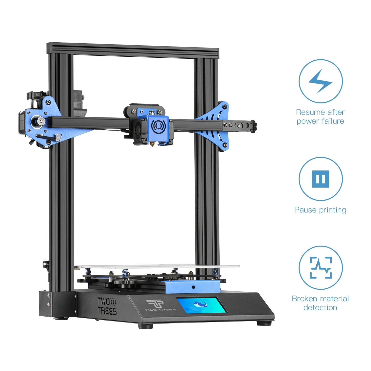 Twotrees BLU-3 V2  μ  3.5 ġ ġ ũ ڵ  , ٱ FDM 3D , 300 mm/s