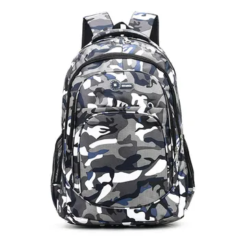 

2 Sizes Camouflage Waterproof School Bags for Girls Boys Orthopedic Children Backpack Kids Book Bag Mochila Escolar Schoolbag