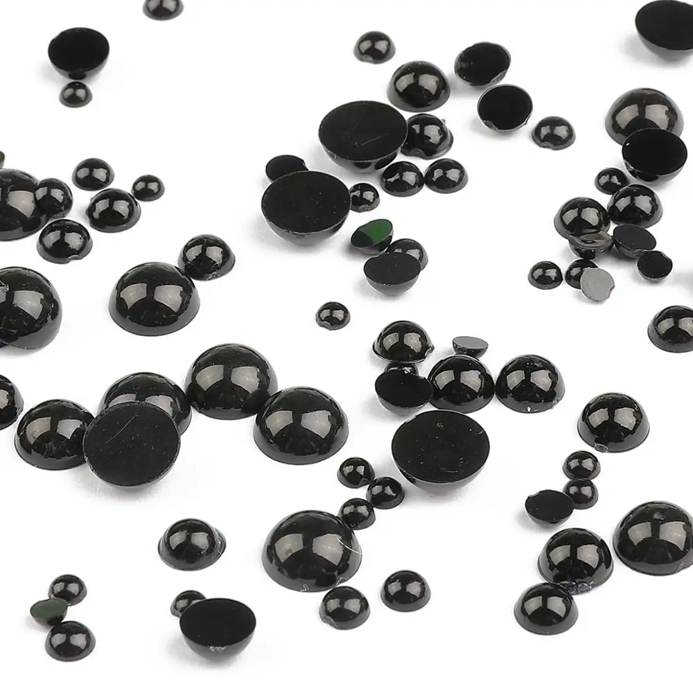 Plastic safety eyes Doll eyes Googly doll eyes Plastic toy eyes 3-8mm Black Plastic Safety Eyes For Bear Doll DIY Crafts
