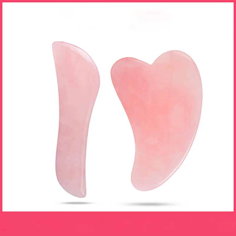 Натуральная Розовая кристальная Нефритовая соскабливающая доска Тяговая планка