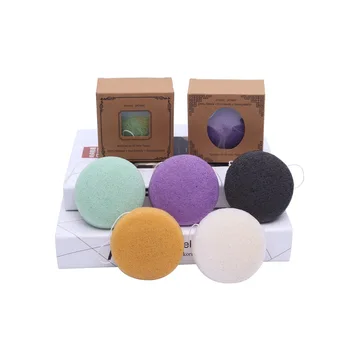 

10pcs Per Set Facial Cleaning Sponge Cleaning Tool Round Konjac Face Washer Exfoliating Facial Cleansing Puff Sponge