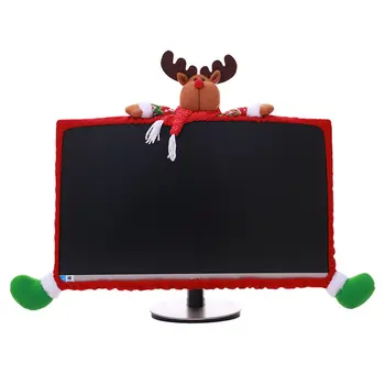 

Computer Decoration Dust Cover Creative Christmas Atmosphere Adornment Three-dimensional Cartoon