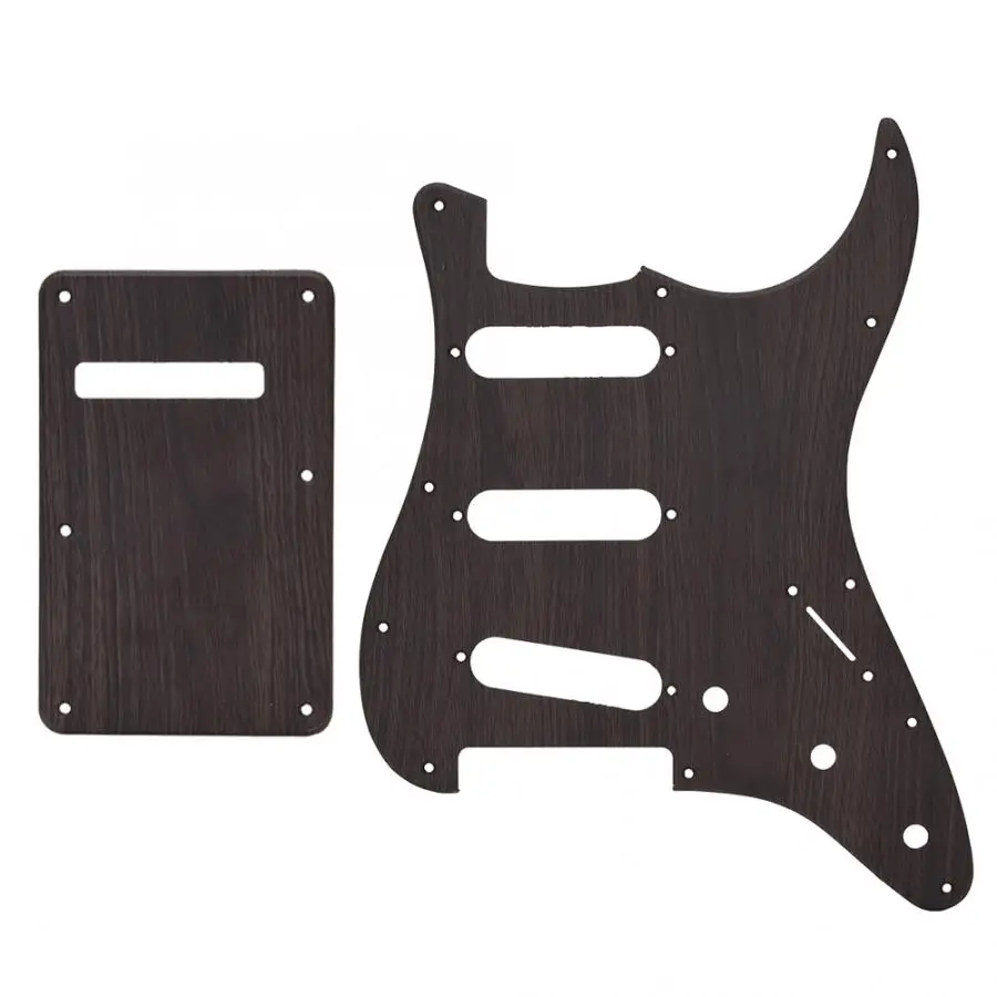 

GSSS28 Electric Guitar Guard Rosewood for ST Three Single Pickguard with Rear Cover Musical Instrument Accessories