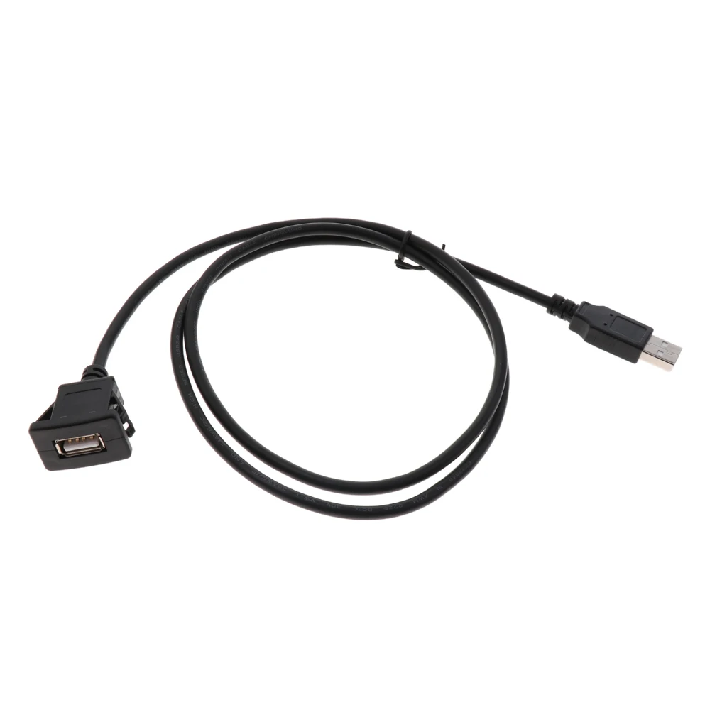 Легкая установка безопасности автомобиля USB2.0 панель расширения кабель для скрытого монтажа квадратный 1 м