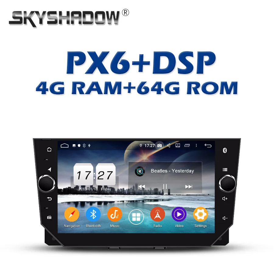 Автомобильный DVD-плеер 720 P 1280*720 PX6 DSP IPS Android 11 0 64 ГБ + 4G LTE GPS RDS Wi-Fi Bluetooth 5 для SEAT IBIZA 2018 |