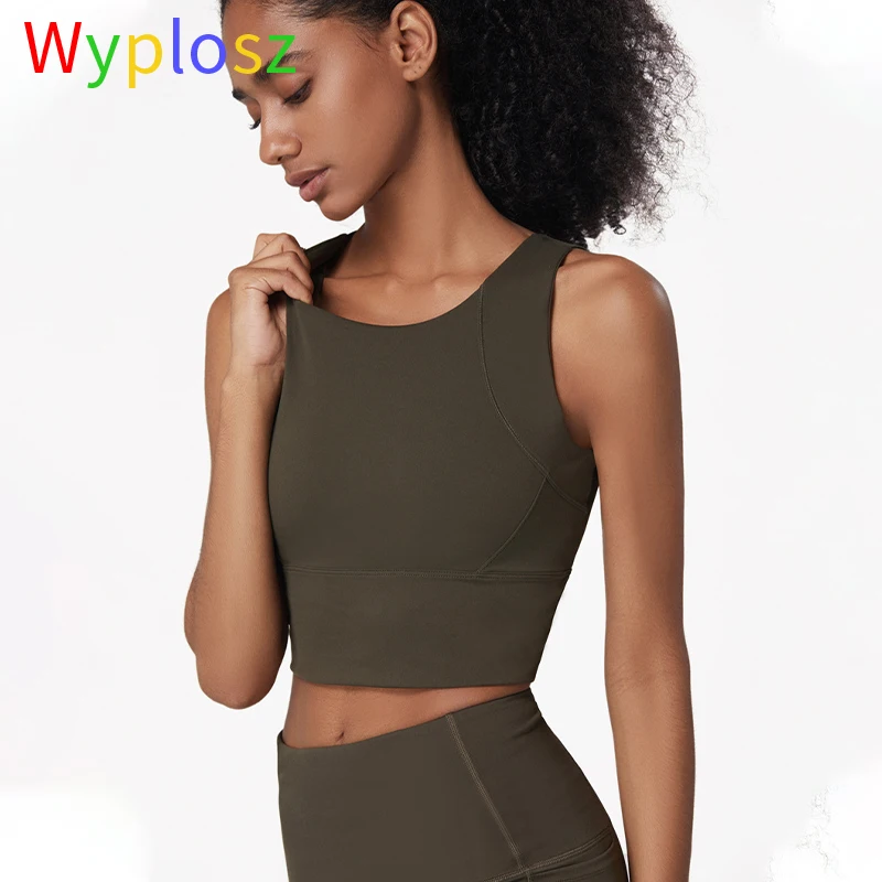 

Wyplosz Women's Tube Top Crop Female Underwear Gym Undefined High Impact Sports Bra Seamless Sportswear Women's Bra Push Running