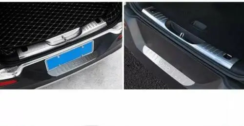 Подходит для Jeep Cherokee 2013- задний внутренний Бампер протектор порога облицовочная панель