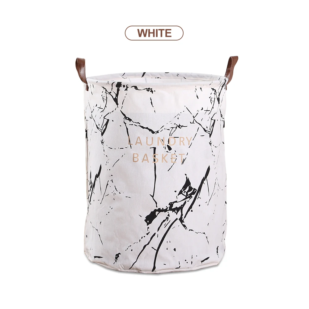 Storage Bucket PE Coating Dirty Clothes Dedroom Office Waterproof Cotton Linen Multi-Function Household Space Savers